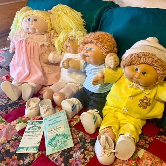 Cabbage Patch Toys Cabbage Patch Family Twin Boys Girl And Cloth